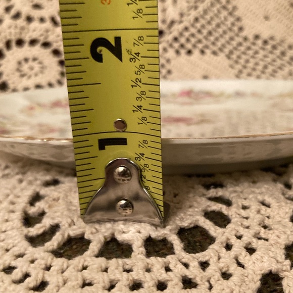 Pink Rose Floral Detail Plate - Bavaria, Vintage - Picture 14 of 14